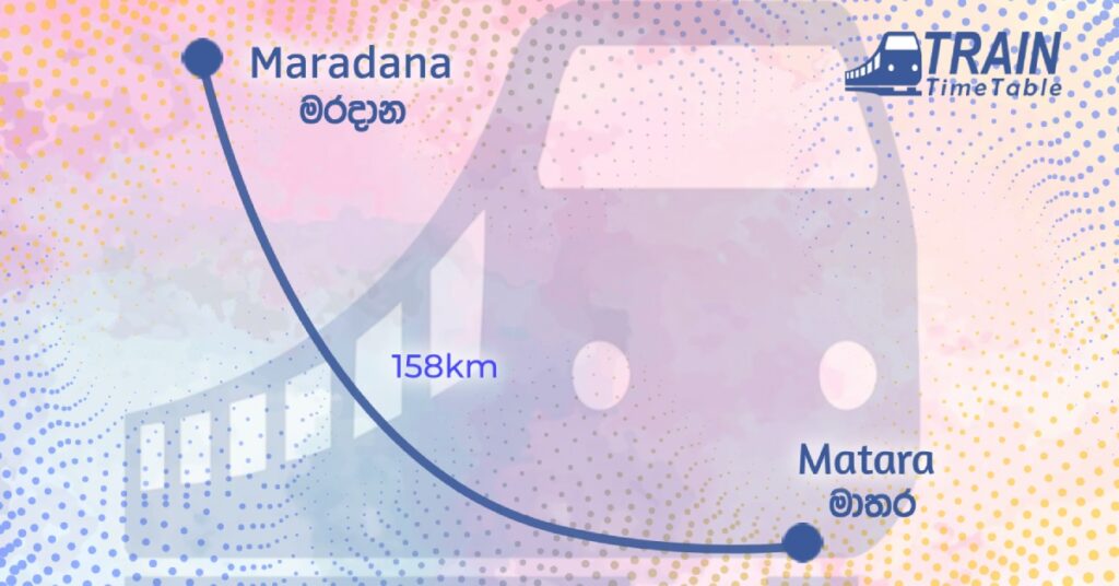 Matara to Maradana Train Timetable